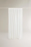 LOW OPACITY DOUBLE-WIDTH SHEER CURTAIN