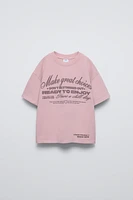 PRINTED WASHED EFFECT T-SHIRT