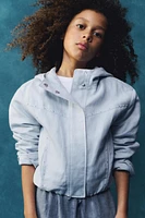 VESTE À CLOUS AVEC LIN