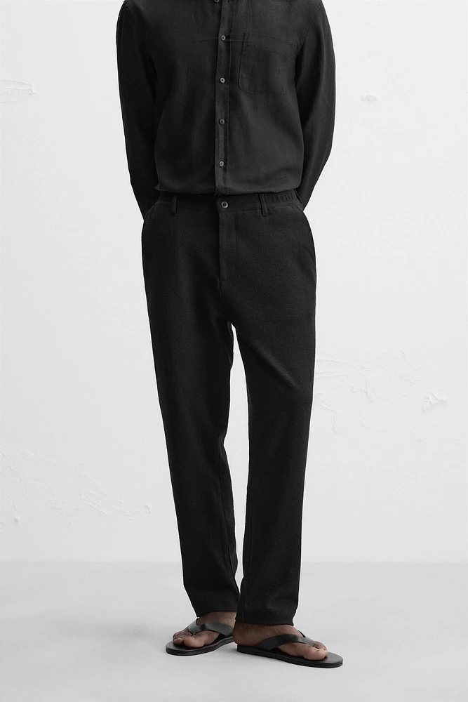 PANTALON À TEXTURE