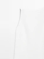 Flowing linen blend mini dress