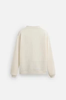 COMBINATION JACQUARD CARDIGAN