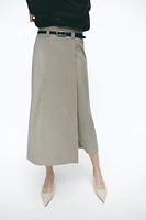 MIDI SKIRT WITH BELT