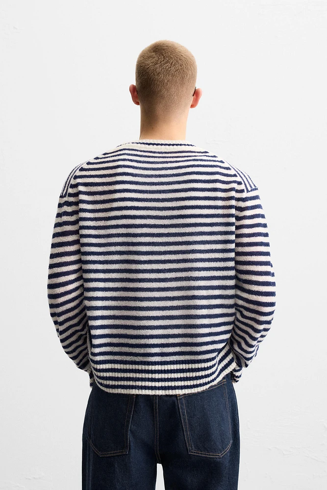 STRIPED JACQUARD SWEATER