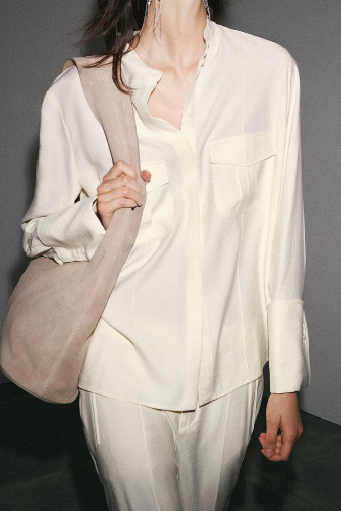 CHEMISE FLUIDE POCHES ZW COLLECTION