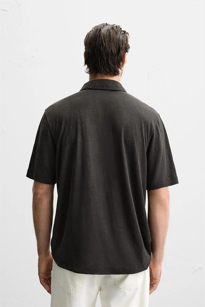 POLO MÉLANGE DE LIN