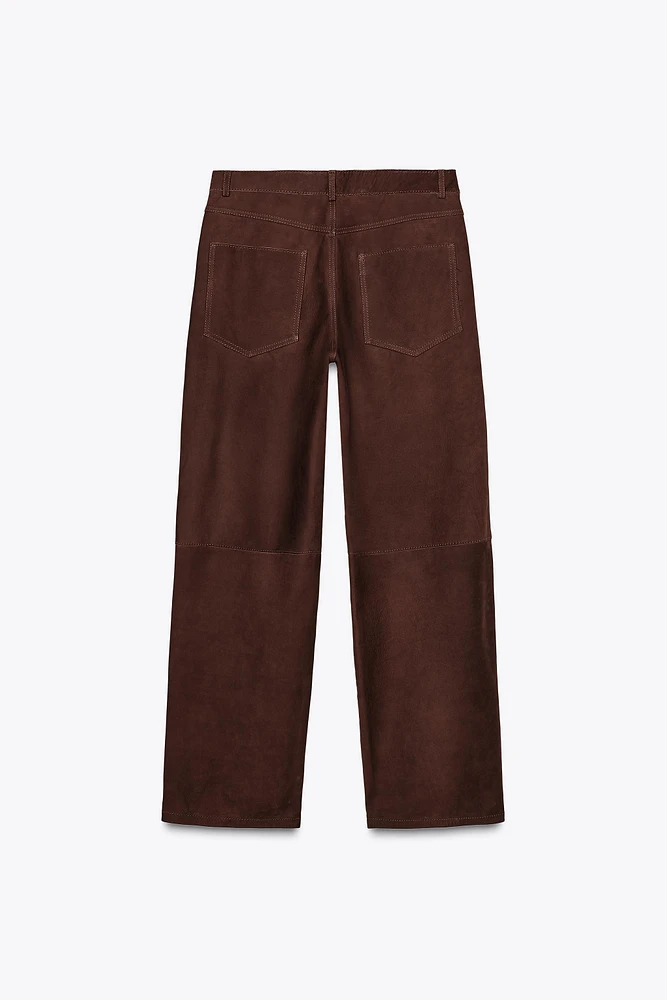 SUEDE LEATHER PANTS