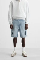SHORT EN JEAN STYLE MILITAIRE