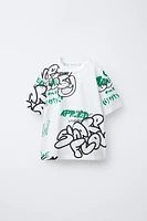 T-SHIRT À IMPRIMÉ GRAFFITI