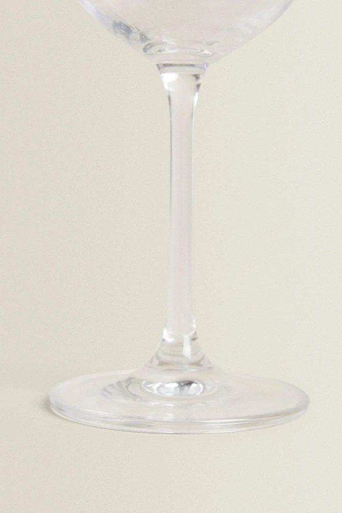 TEXTURED CRYSTALLINE WINE GLASS