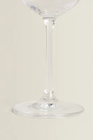 TEXTURED CRYSTALLINE WINE GLASS