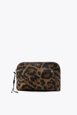 TROUSSE DE TOILETTE SERGÉ IMPRIMÉ ANIMAL