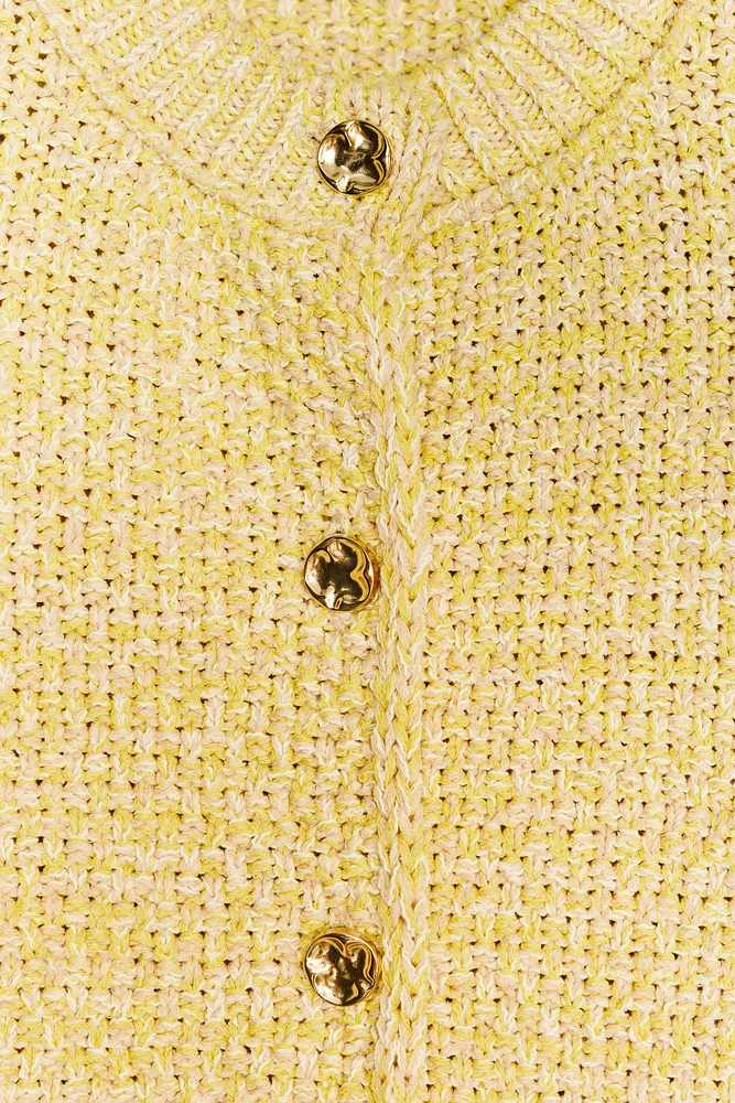 GILET EN MAILLE AVEC MANCHES 3/4