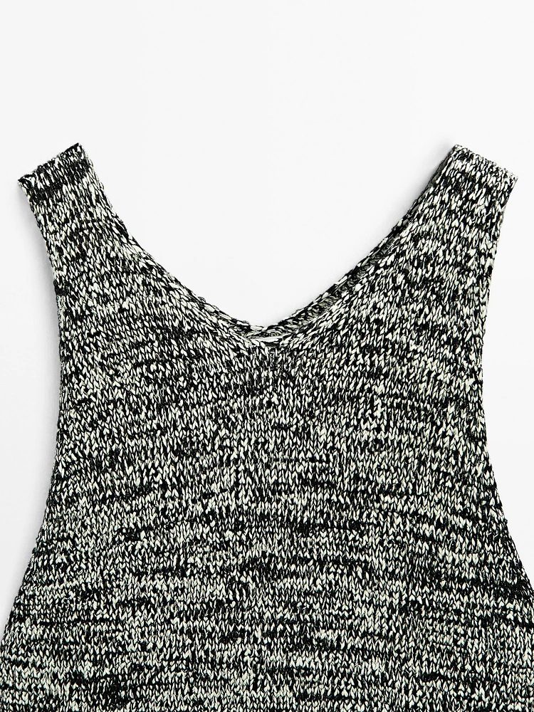 Robe longue en maille chinée - Limited Edition