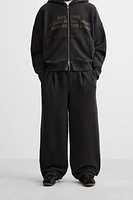 WASHED PLEATED JOGGER PANTS