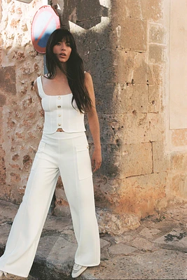 PANTALON LARGE POCHES