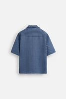 CHEMISE RELAXED FIT SEERSUCKER