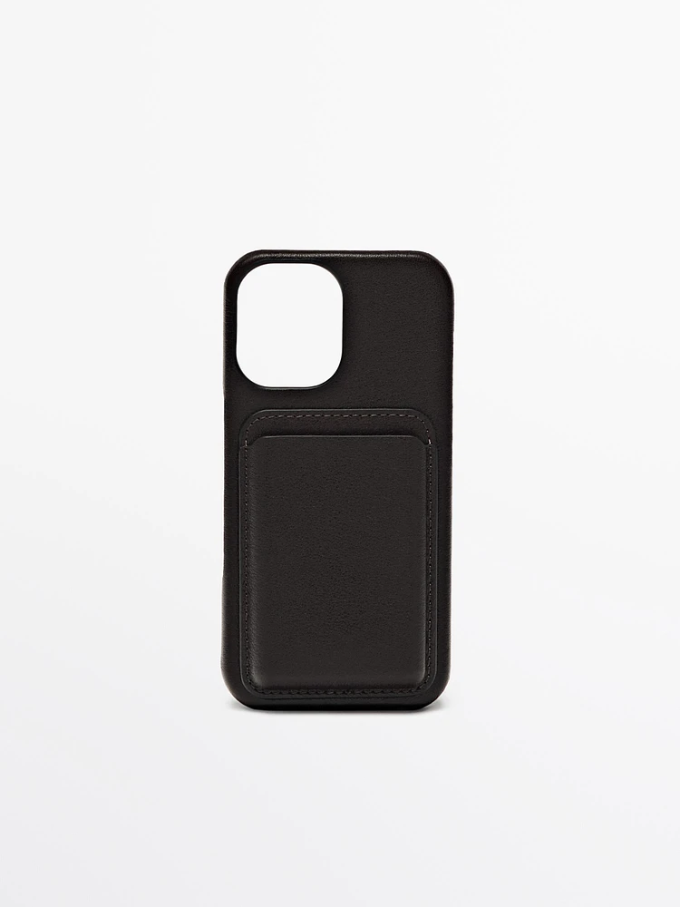 Coque iPhone 16 cuir nappa