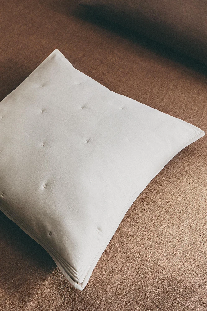 HOUSSE DE COUSSIN ÉDREDON MICROFIBRE