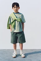 STRIPE PRINT T-SHIRT