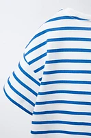 STRIPED PRINT T-SHIRT