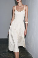 ROBE COMBINÉE EN POPELINE