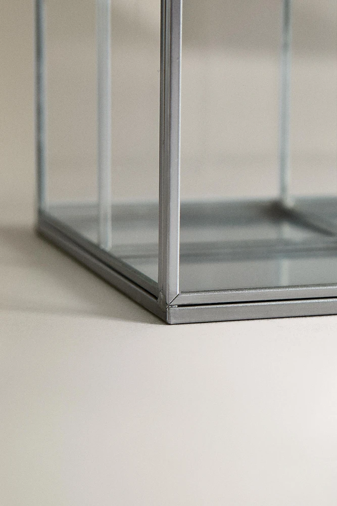 GLASS AND METAL MULTI-PURPOSE TISSUE BOX