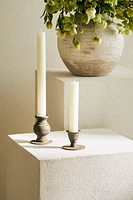 TALL IRON CANDLEHOLDER