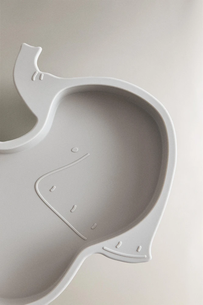 ASSIETTE ENFANT SILICONE ÉLÉPHANT