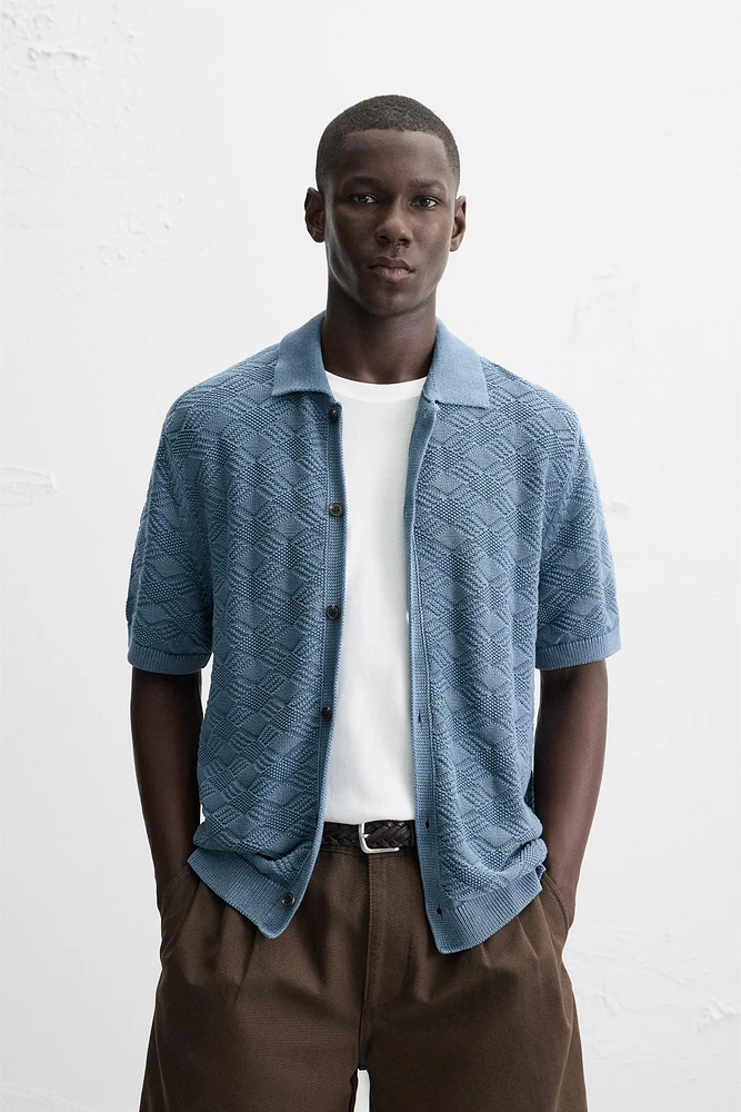 CHEMISE EN MAILLE LOSANGES