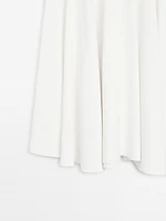 Jupe midi fluide avec ceinture large - Limited Edition