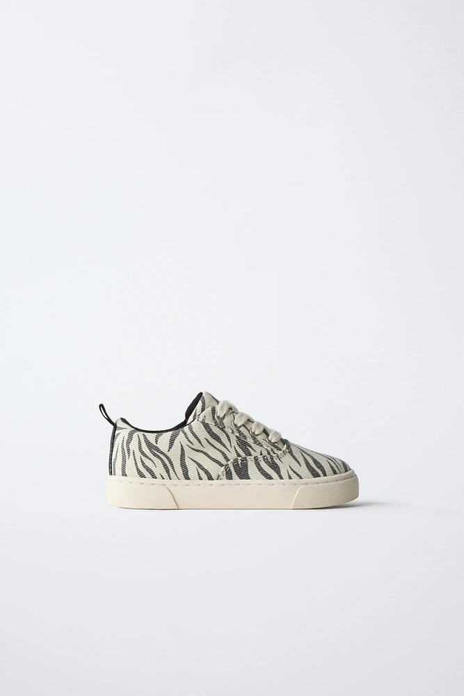 TENNIS EN COTON ANIMAL PRINT