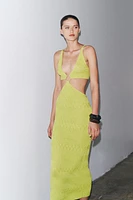 CUT OUT KNIT DRESS