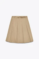 PLEATED MIDI SKIRT