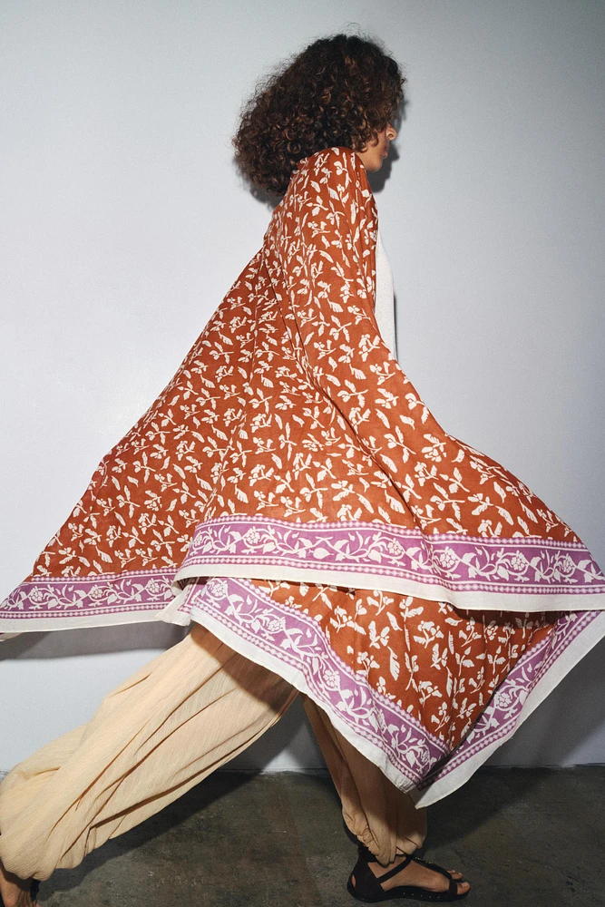 FOULARD IMPRIMÉ FLORAL