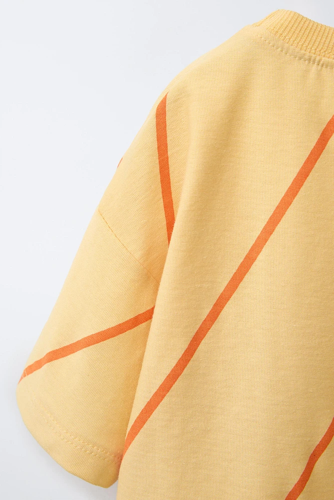 STRIPED PATCH T-SHIRT