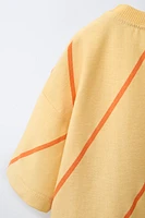 STRIPED PATCH T-SHIRT