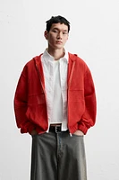VESTE STRUCTURE OUVERTE CAPUCHE