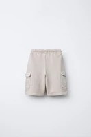 GRAFFITI CARGO PLUSH SHORTS