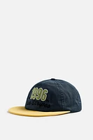 FLAT BILL EMBROIDERED CAP