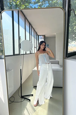 TOP ROMANTIQUE À BRETELLES