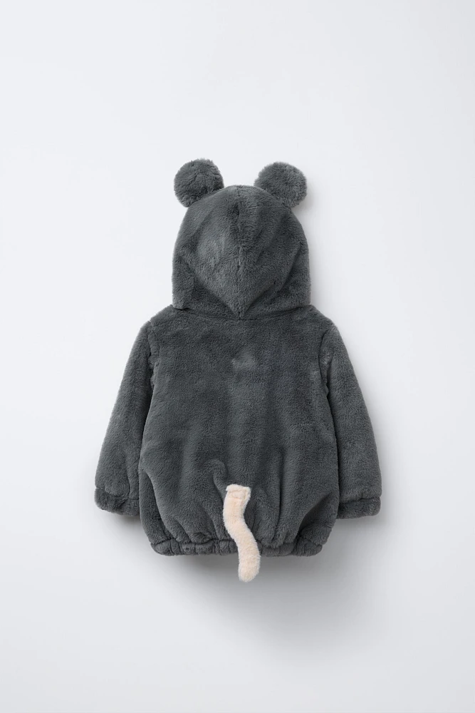 FAUX FUR MOUSE COSTUME