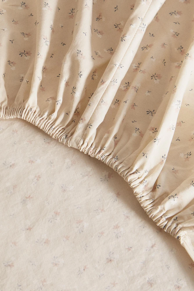 DRAP-HOUSSE ENFANT IMPRIMÉ FLEUR