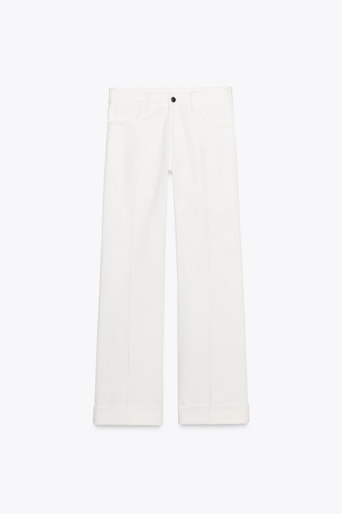 ZW COLLECTION LOW-RISE FLARE JEANS