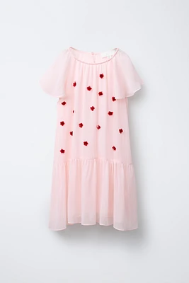 ROBE FLUIDE BIJOUX FLEURS