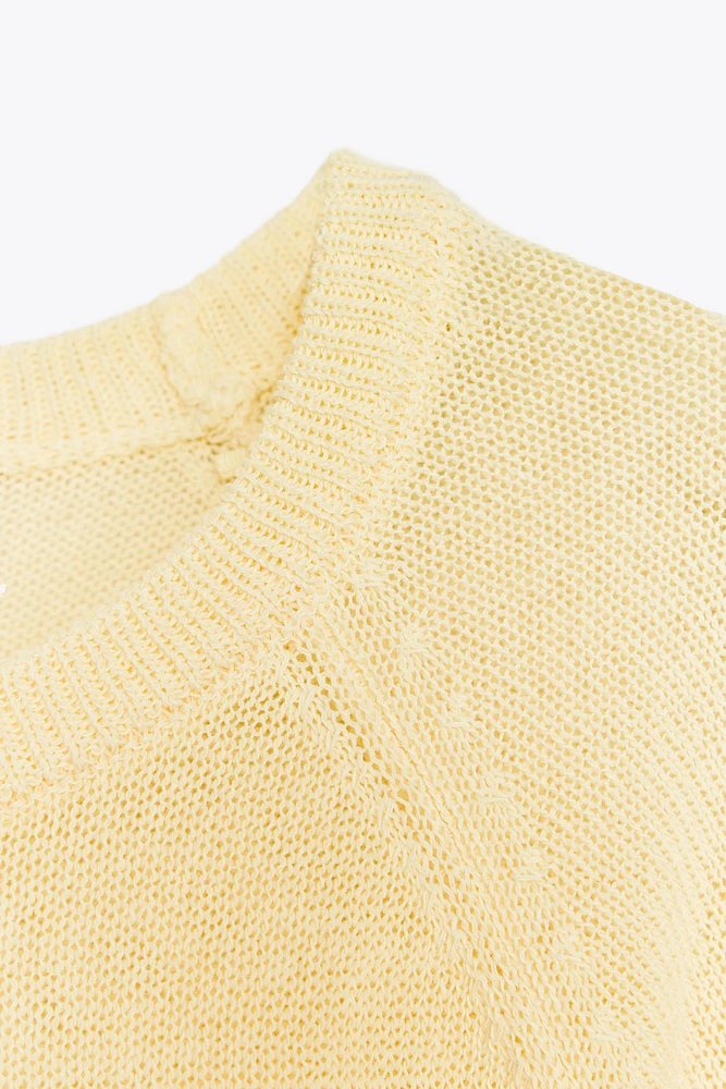 PULL EN MAILLE MANCHE AMPLE