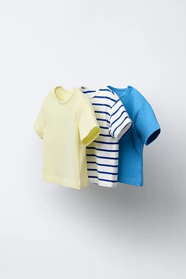 THREE-PACK OF STRIPED T-SHIRTS