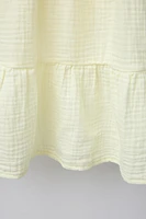 COMBINATION TEXTURED PANEL DRESS
