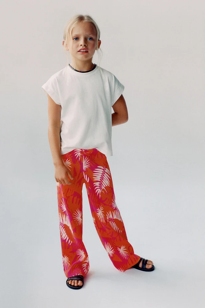 PANTALON PLISSÉ IMPRIMÉ