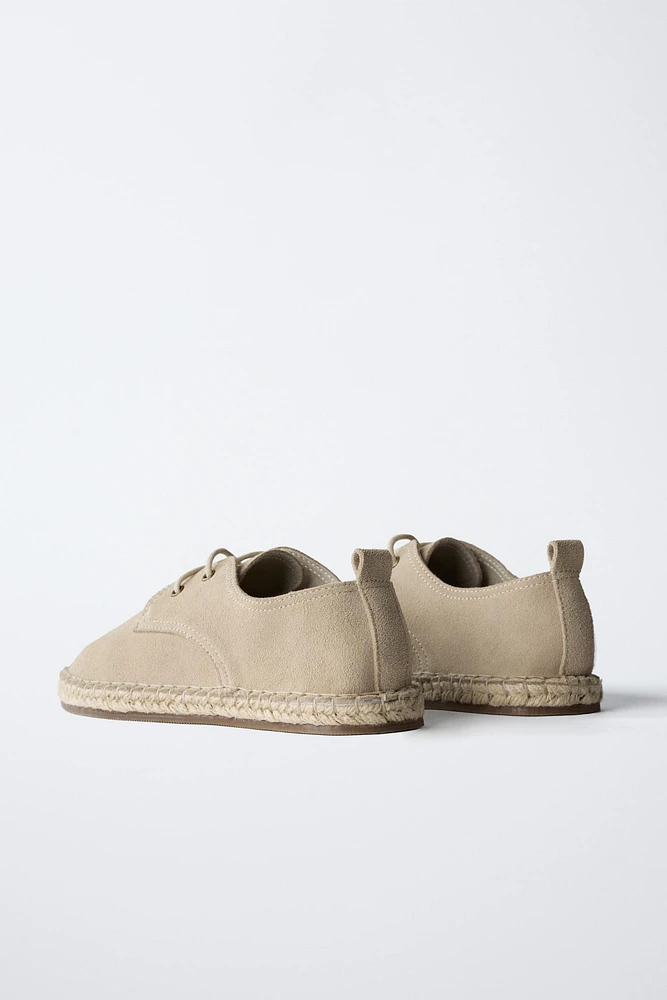 DERBYS EN JUTE ET CUIR